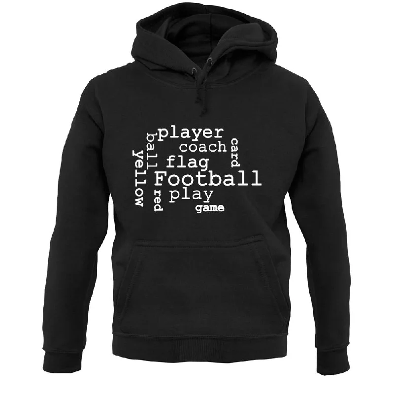 Football Word Cloud Unisex Hoodie