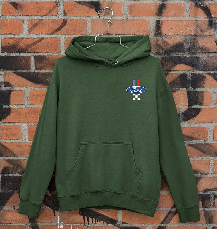 Ford Unisex Hoodie for Men/Women Hoodie with Ribbed Neckline Snug Warm