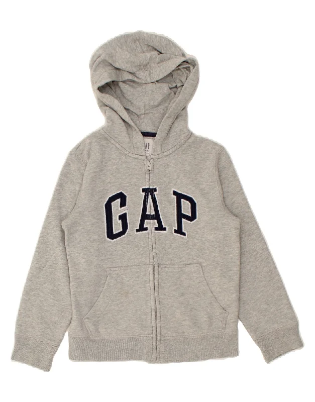 GAP Boys Graphic Zip Hoodie Sweater 6-7 Years Small Grey Cotton Hoodie with Hidden Zipper Minimalist Clean GAP Boys Graphic Zip Hoodie Sweater 6-7 Years Small Grey Cotton Hoodie with Hidden Zipper Minimalist Clean