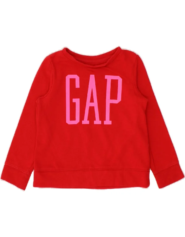 GAP Girls Graphic Sweatshirt Jumper 6-7 Years Small Red Cotton Hoodie with Toggle Buttons Decorative Unique GAP Girls Graphic Sweatshirt Jumper 6-7 Years Small Red Cotton Hoodie with Toggle Buttons Decorative Unique