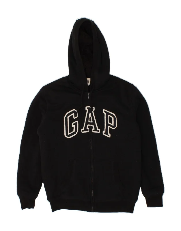 GAP Mens Graphic Hoodie Jumper XS Black Cotton Hoodie with Reflective Safety Nightwear GAP Mens Graphic Hoodie Jumper XS Black Cotton Hoodie with Reflective Safety Nightwear