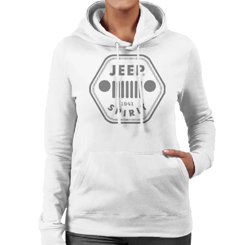 Jeep 1941 Spirit Logo Women's Hooded Sweatshirt Hoodie with Bell Sleeves Flared Feminine Jeep 1941 Spirit Logo Women's Hooded Sweatshirt Hoodie with Bell Sleeves Flared Feminine