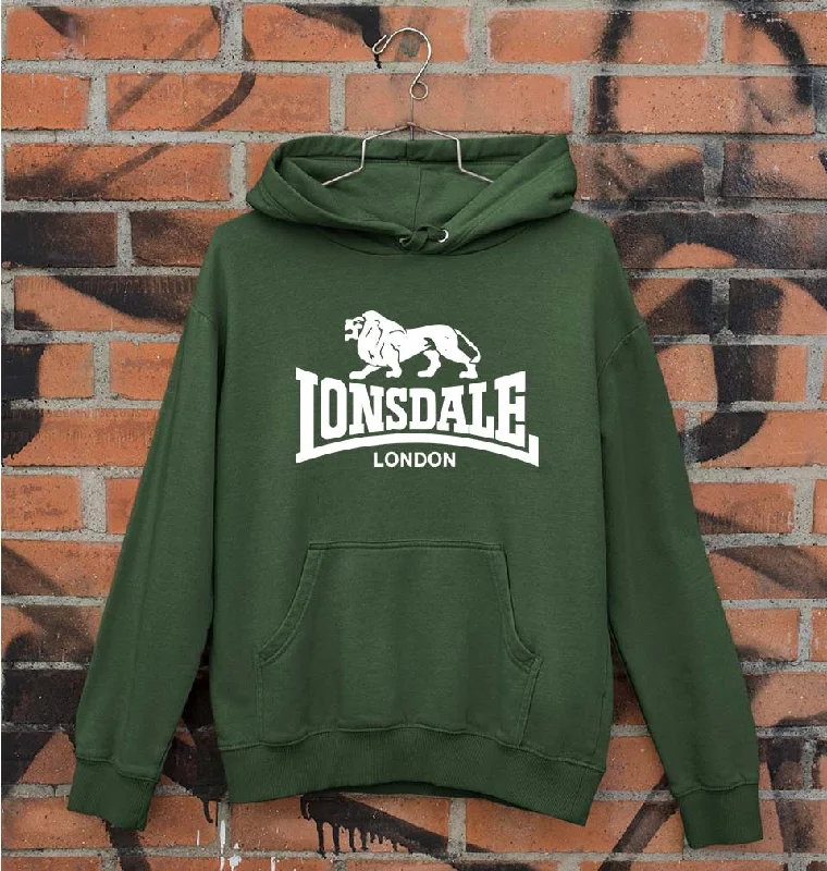 Lonsdale Unisex Hoodie for Men/Women Hoodie with Strings Custom Fit Adjustable