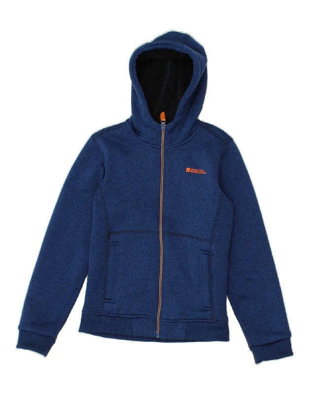 MOUNTAIN WAREHOUSE Boys Zip Hoodie Sweater 12-13 Years Navy Blue Polyester Hoodie with Full-Zip Functional Layering MOUNTAIN WAREHOUSE Boys Zip Hoodie Sweater 12-13 Years Navy Blue Polyester Hoodie with Full-Zip Functional Layering