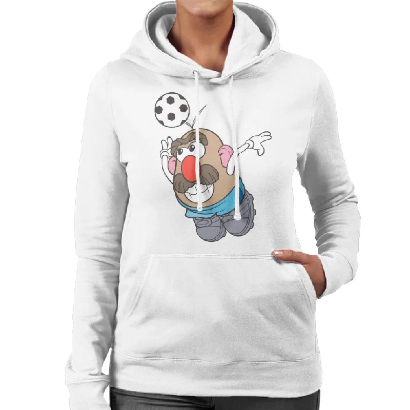 Mr Potato Head Football Header Women's Hooded Sweatshirt Hoodie with Longline Fit Extended Stylish Mr Potato Head Football Header Women's Hooded Sweatshirt Hoodie with Longline Fit Extended Stylish