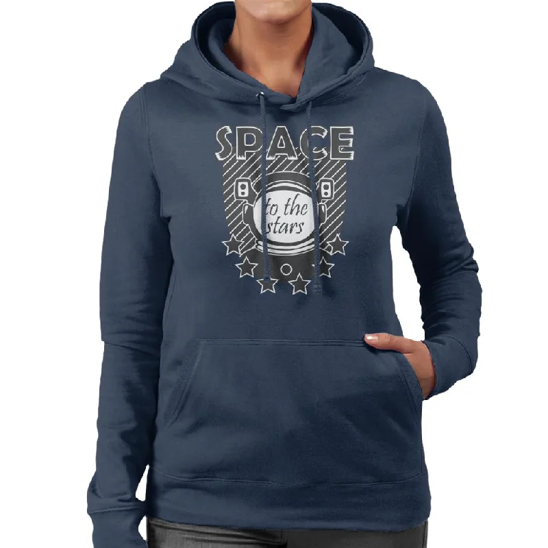 NASA Space Astronaut To The Stars Women's Hooded Sweatshirt Hoodie with Zipper Versatile Modern