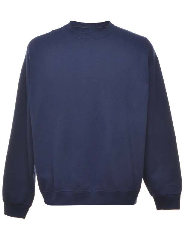 Navy Plain Sweatshirt - XL