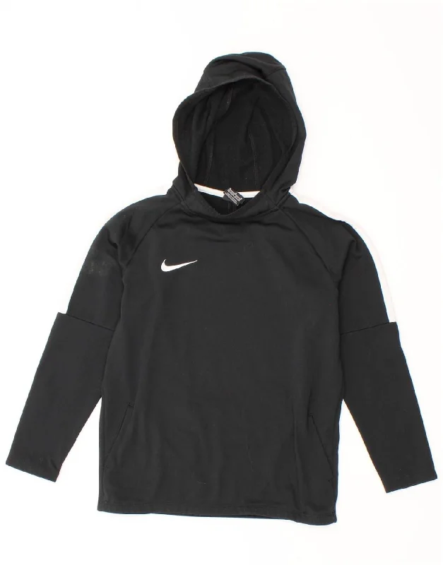 NIKE Boys Dri Fit Hoodie Jumper 10-11 Years Medium Black Colourblock Hoodie with Batwing Sleeves Loose Dramatic NIKE Boys Dri Fit Hoodie Jumper 10-11 Years Medium Black Colourblock Hoodie with Batwing Sleeves Loose Dramatic