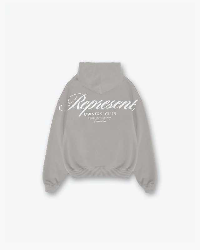 Represent Owners Club Script Hoodie - Slate