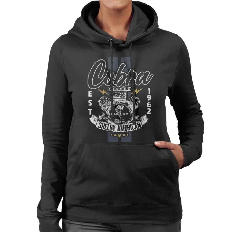 Shelby American Cobra Women's Hooded Sweatshirt Hoodie with Logo Branding Identity