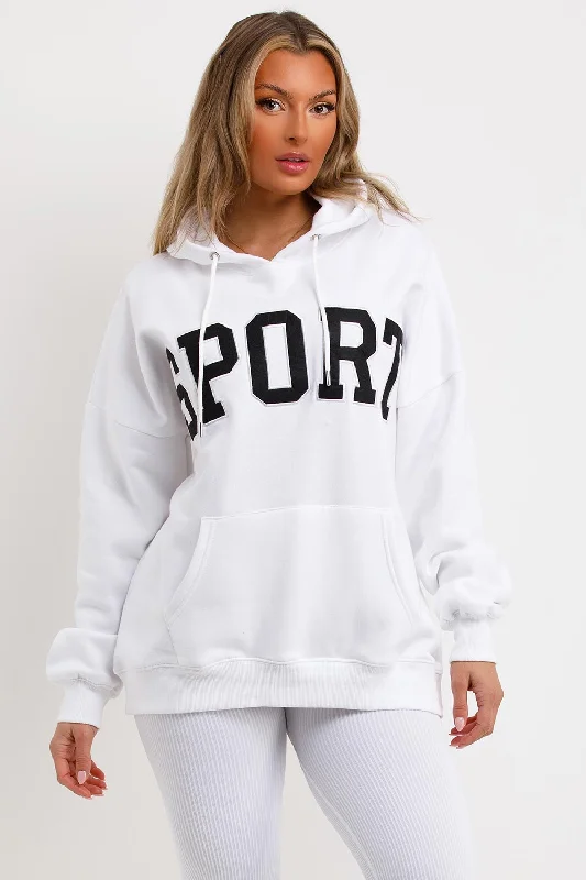 Sport Hoodie White