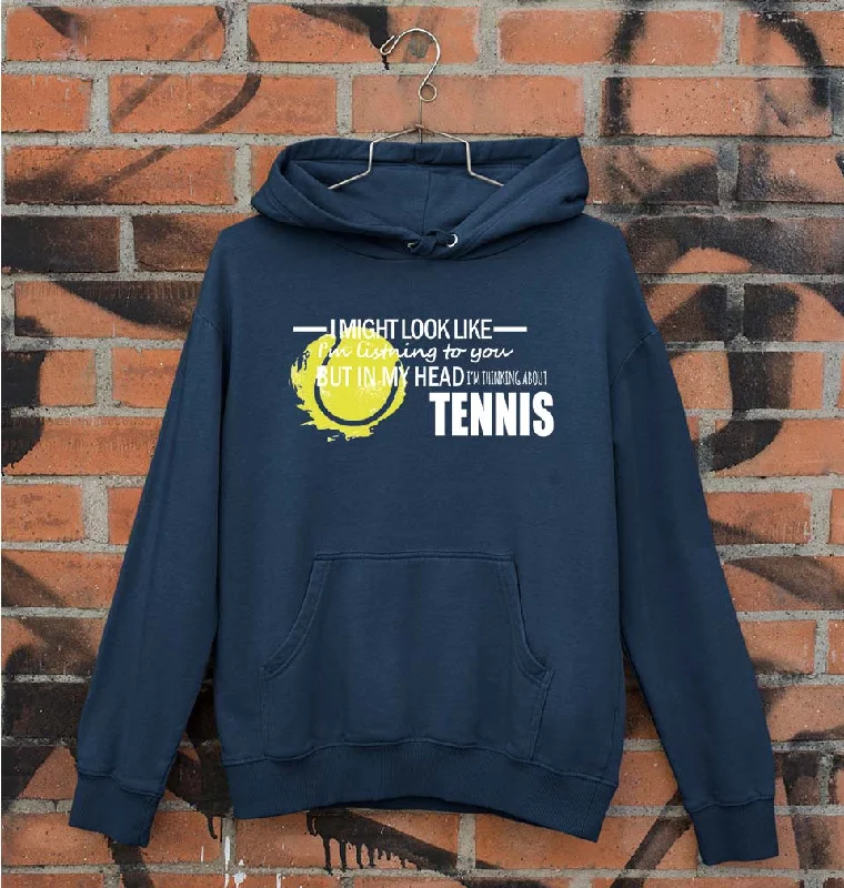 Tennis Unisex Hoodie for Men/Women Hoodie with Drop Shoulder Relaxed Streetwear