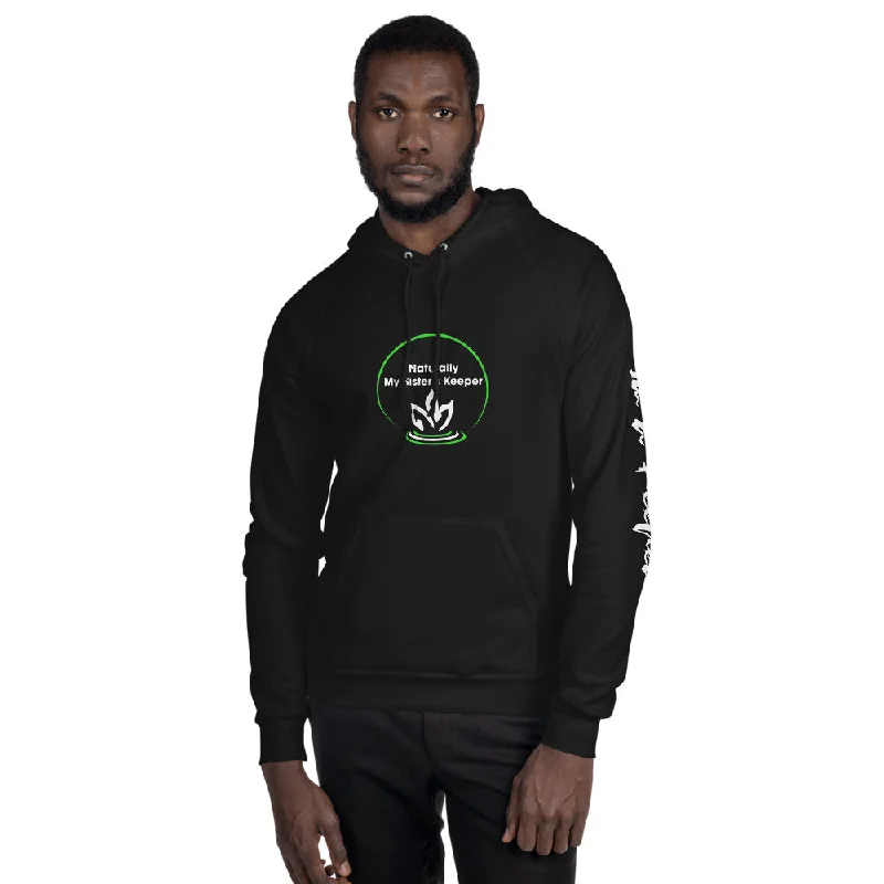 Unisex Fleece Hoodie Hoodie with Front Slit Layering Stylish