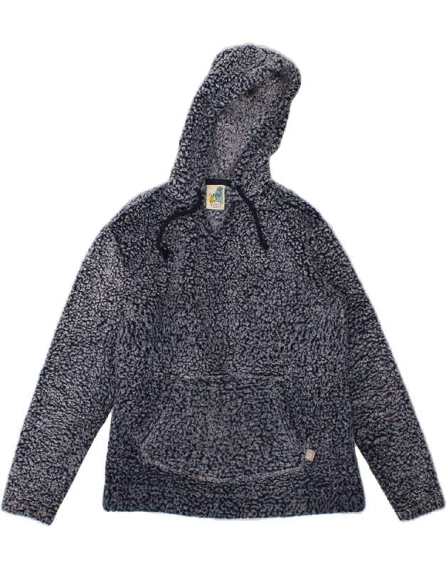 WEIRD FISH Womens Fleece Hoodie Jumper UK 12 Medium Navy Blue Polyester Hoodie with Turtle Neck Cozy Winter WEIRD FISH Womens Fleece Hoodie Jumper UK 12 Medium Navy Blue Polyester Hoodie with Turtle Neck Cozy Winter