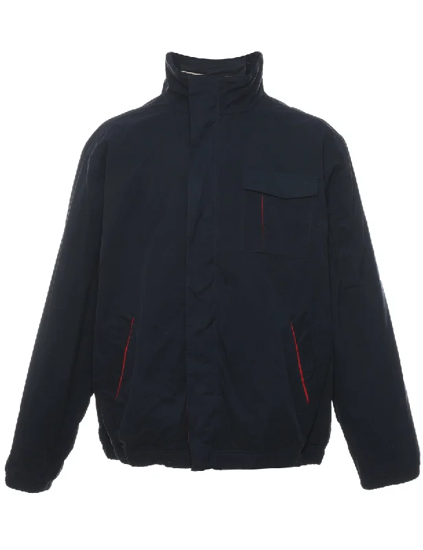 Chaps Navy Zip-Front Jacket - L