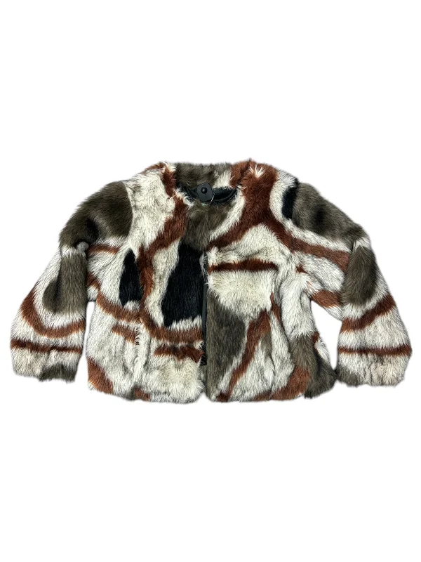 Jacket Faux Fur & Sherpa By Cmc In Multi-colored, Size: 2x