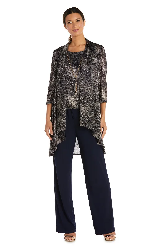 R&M Richards 7292 Formal Print Pant Suit Jacket Set