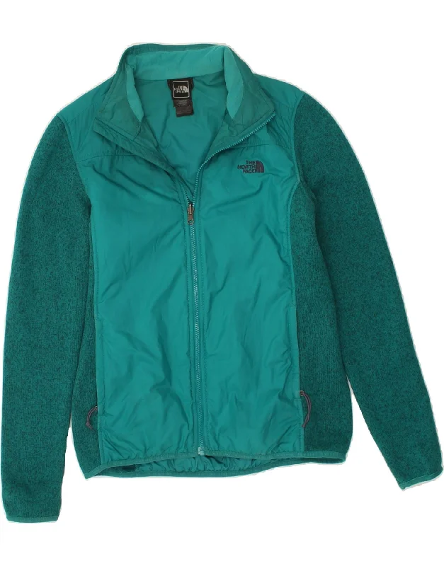 THE NORTH FACE Womens Tracksuit Top Jacket UK 14 Medium Turquoise