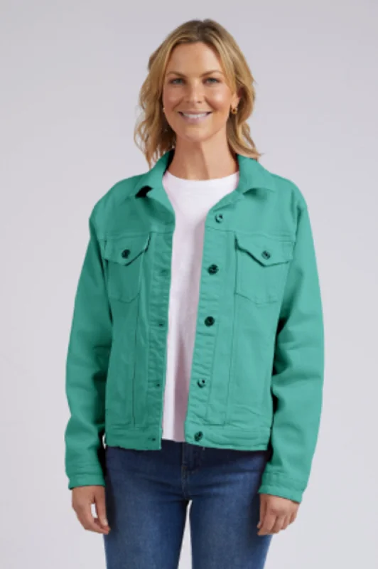 Tilly Denim Jacket - Goodness Green