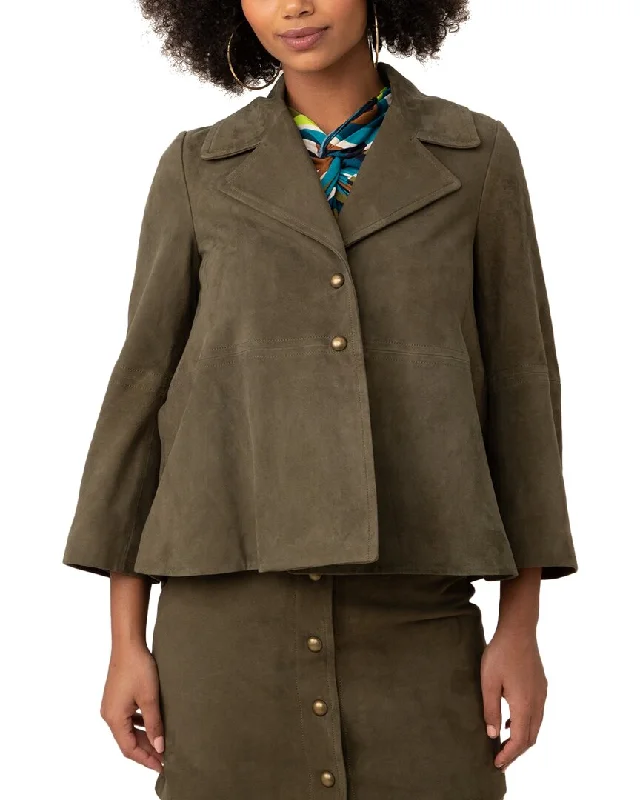 Trina Turk Lorette Suede Jacket