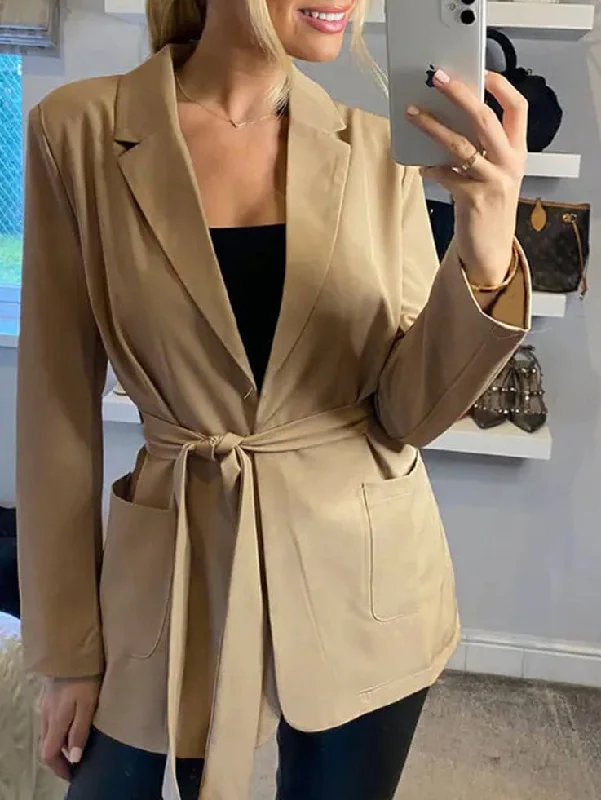 Women's Double-Breasted Blazer Jacket