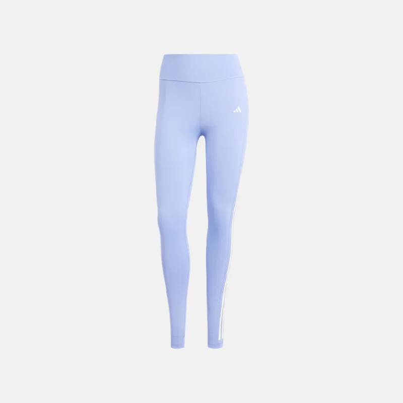 Adidas Optime 3-Stripes Full-Length Women's Training Leggings -Blue Spark Stylish Pockets Active Leggings Adidas Optime 3-Stripes Full-Length Women's Training Leggings -Blue Spark Stylish Pockets Active Leggings