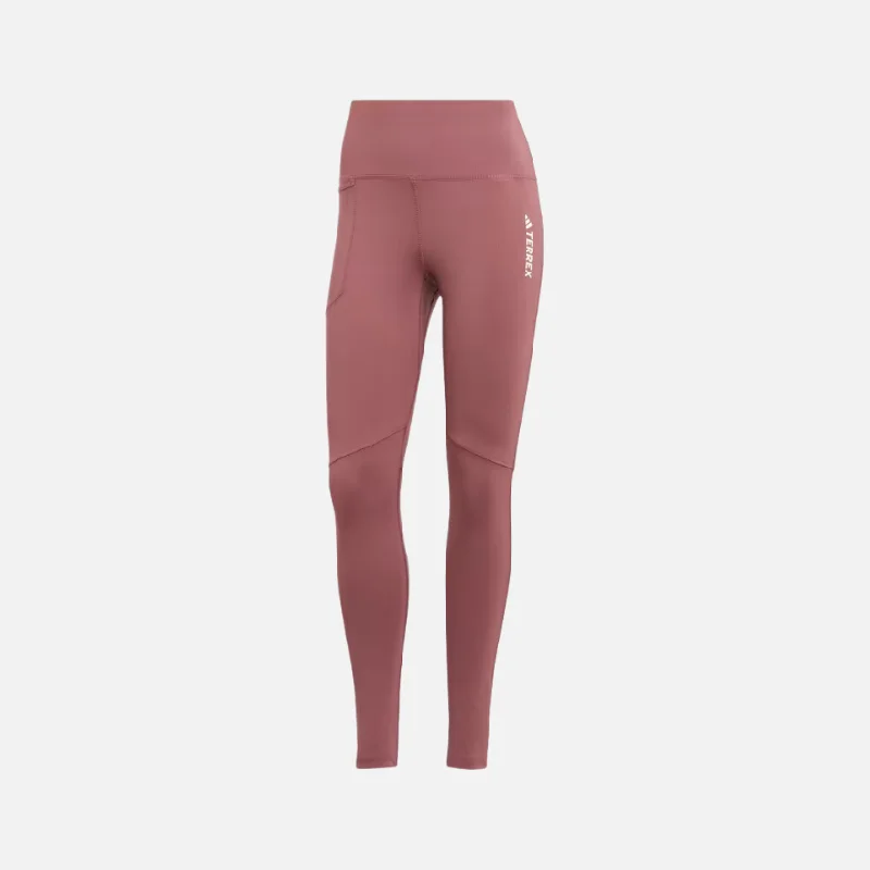 Adidas Terrex Multi Women's Leggings -Burgundy Trendy Fitness Leggings