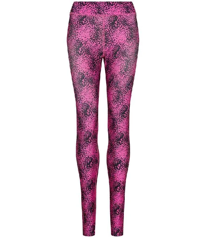 AllWeDoIs JustCools Printed Leggings Trendy Leather-Look Workout Leggings