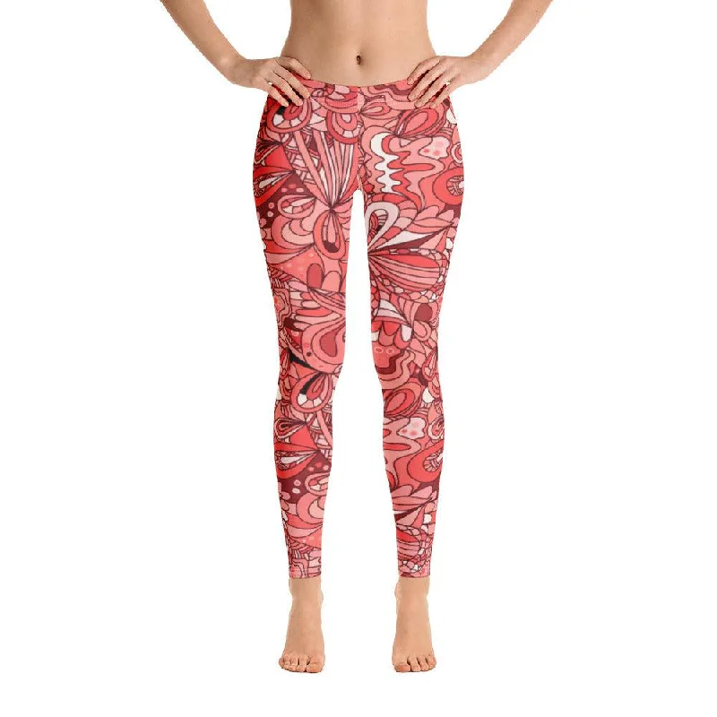 Citra Mid-Rise Leggings Stylish Stretch Print Leggings