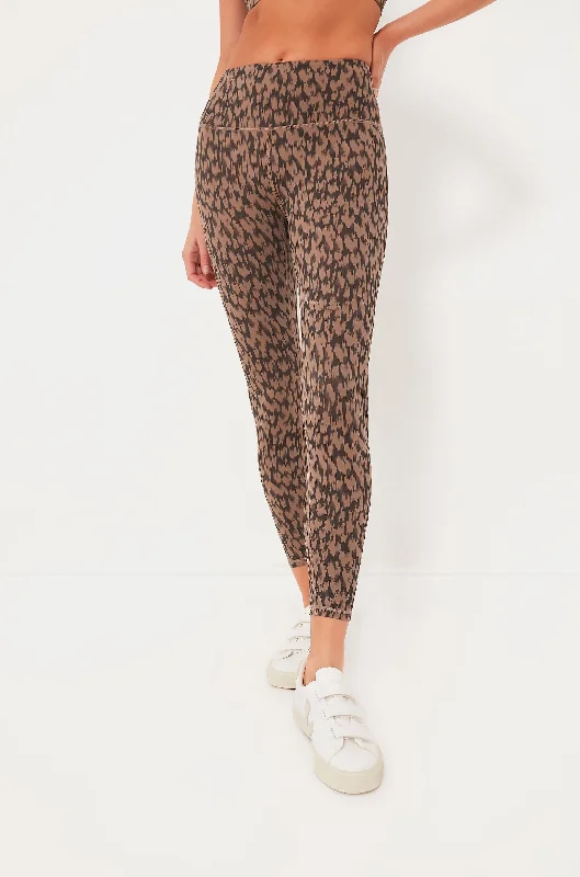 Cocoa Etched Animal Form High Legging 25 Trendy Side-Pocket Leggings