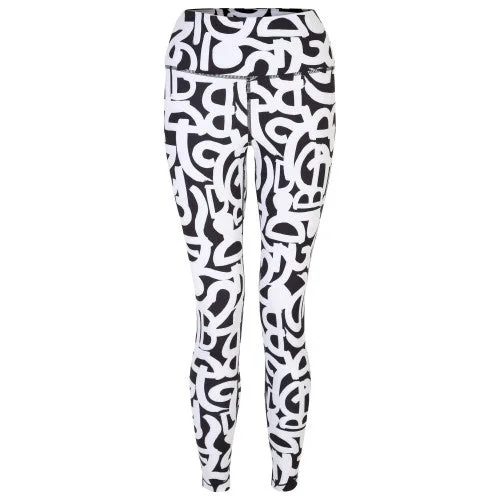 Dare 2B Womens/Ladies Influential Graffiti Leggings Elegant Metallic Leggings