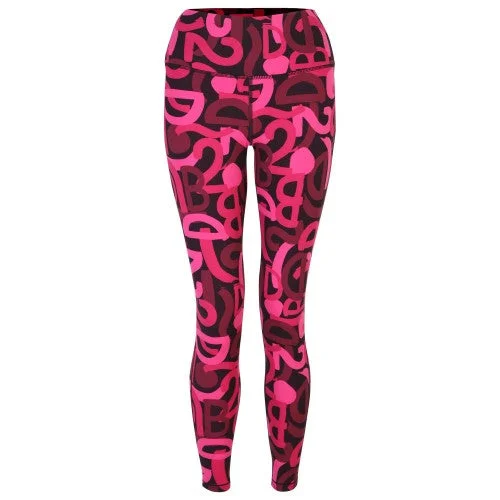 Dare 2B Womens/Ladies Influential Graffiti Lightweight Leggings Elegant Black Leggings