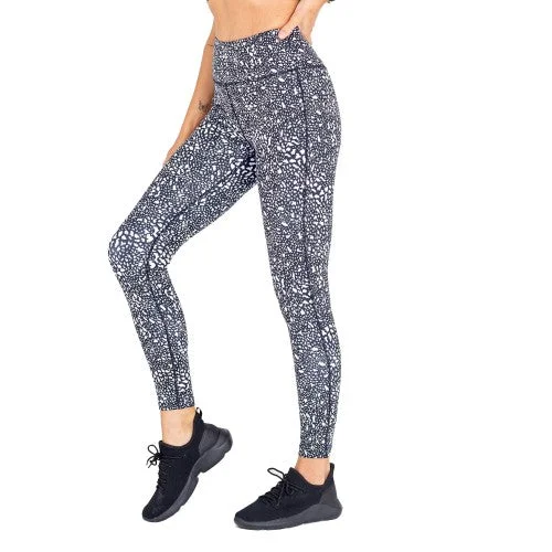 Dare 2B Womens/Ladies Laura Whitmore Influential Recycled Leggings Elegant Printed Leggings with Pockets Dare 2B Womens/Ladies Laura Whitmore Influential Recycled Leggings Elegant Printed Leggings with Pockets