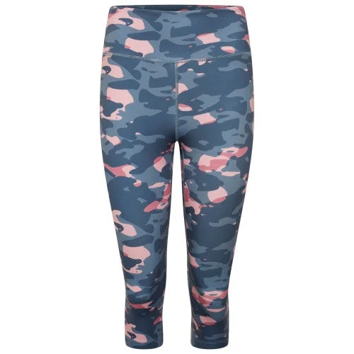 Dare 2B Womens/Ladies The Laura Whitmore Edit - Influential Camo Recycled 3/4 Leggings Elegant Satin Finish Leggings