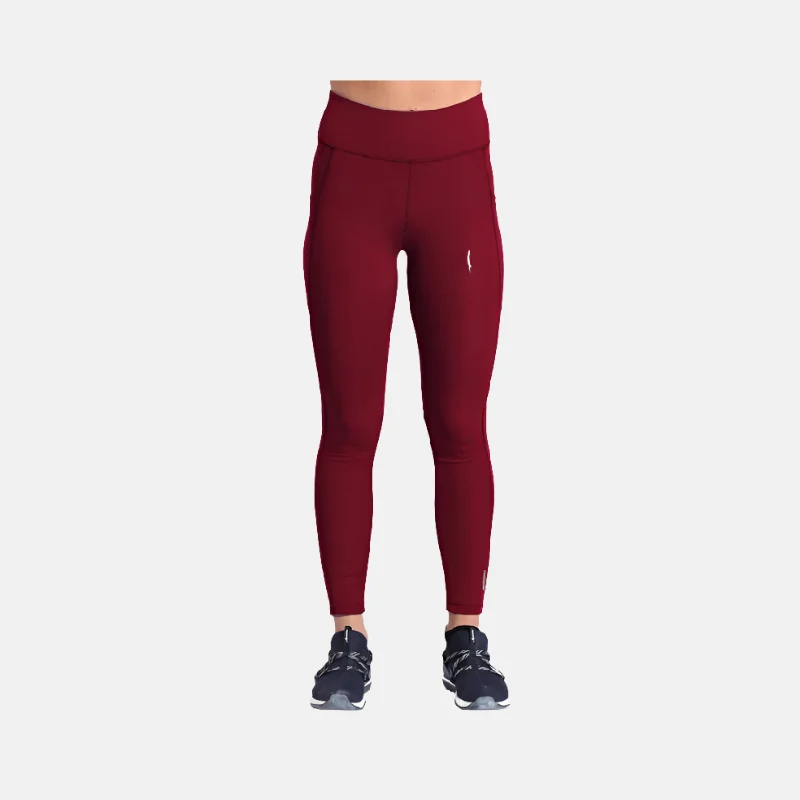 Dive Ultra Women's Leggings -Maroon Comfortable Power Mesh Leggings