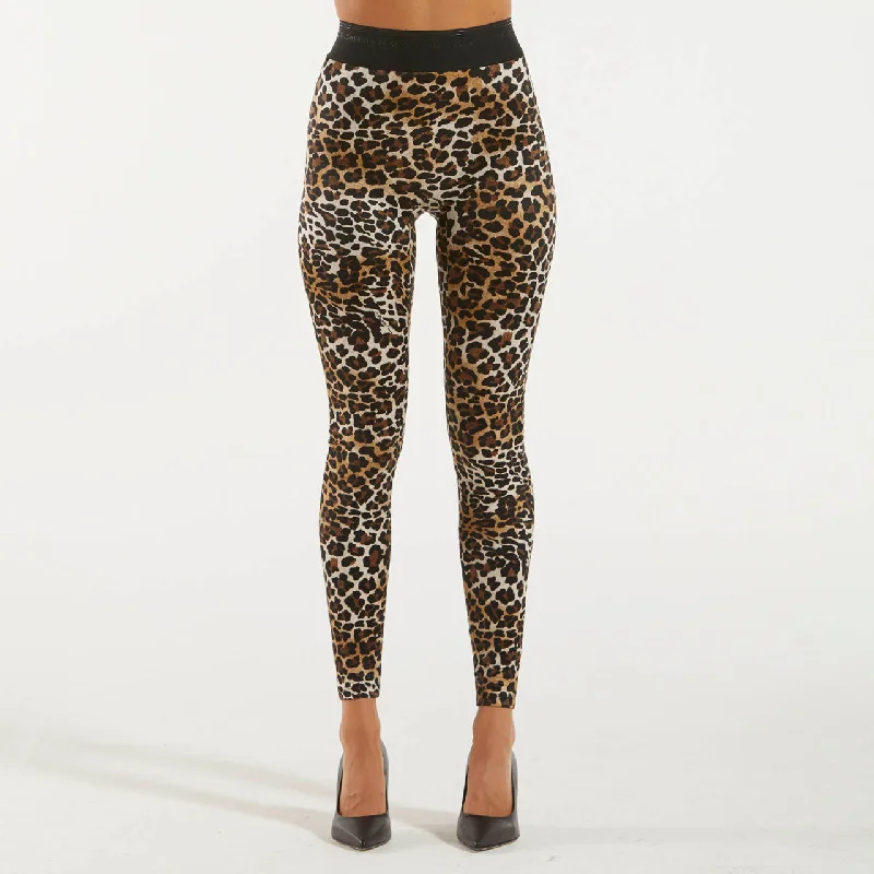 Elisabetta Franchi leggings in lycra animalier Fashionable Stretchy Fit Leggings