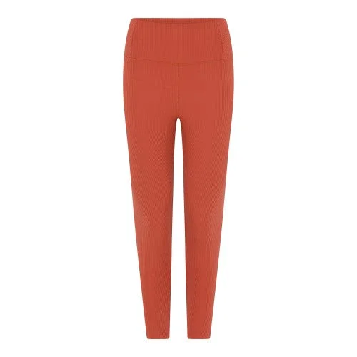 Girlfriend Collective Womens/Ladies Ribbed High Rise 7/8 Leggings Stylish Ankle-Length Leggings
