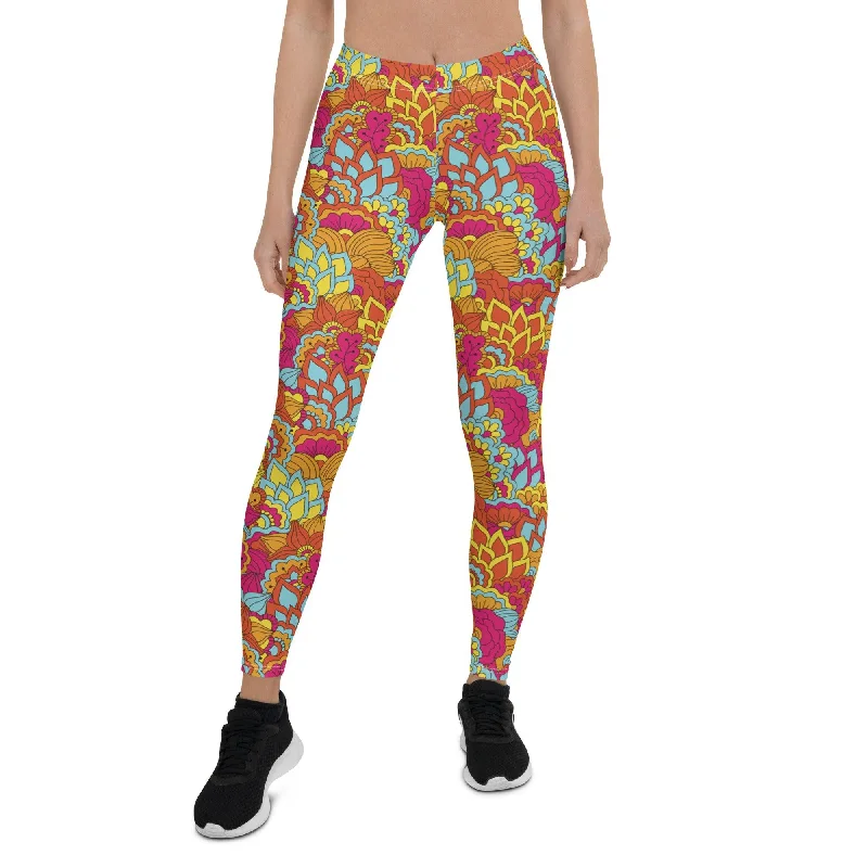 Inela Mid-Rise Leggings Elegant Casual Fit Leggings