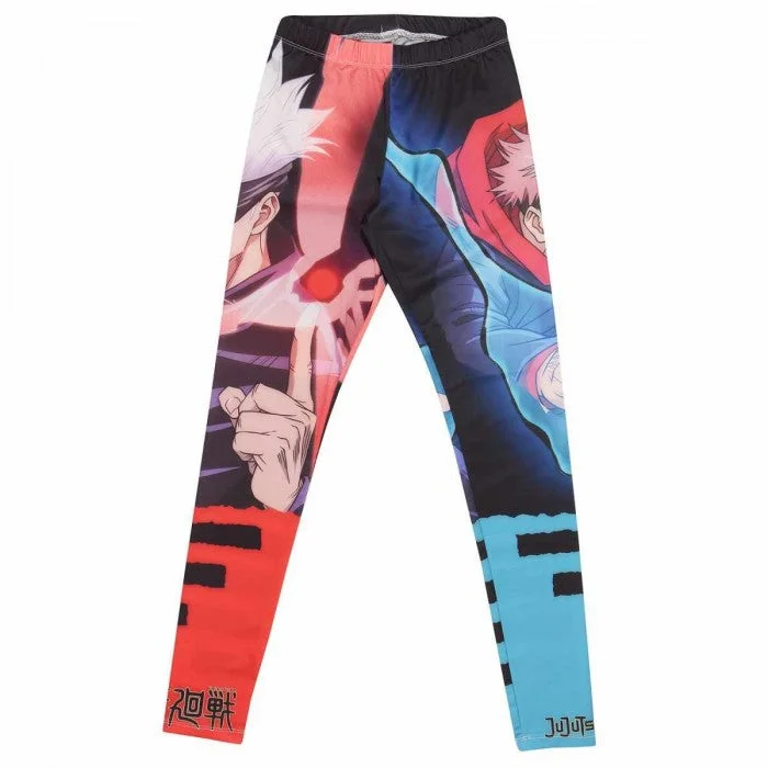 Jujutsu Kaisen Womens/Ladies Magazine Artwork Leggings Chic Velvet Soft Leggings