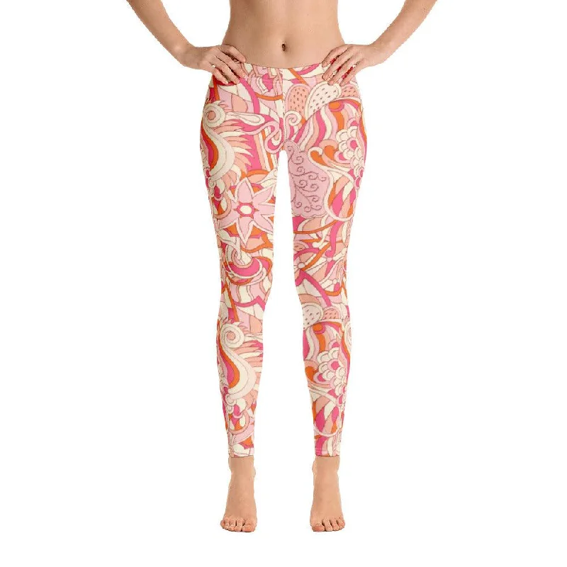Keki Mid-Rise Leggings Trendy Cold Weather Tights