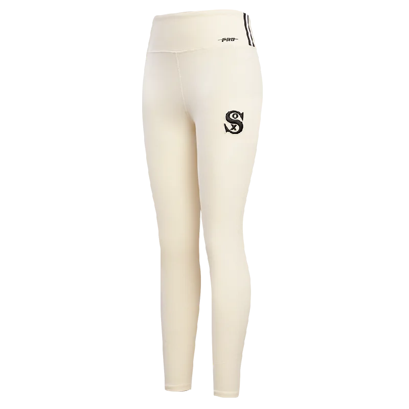 MLB CHICAGO WHITE SOX RETRO CLASSIC WOMEN'S JERSEY LEGGING (EGGSHELL) Trendy Ombre Effect Leggings