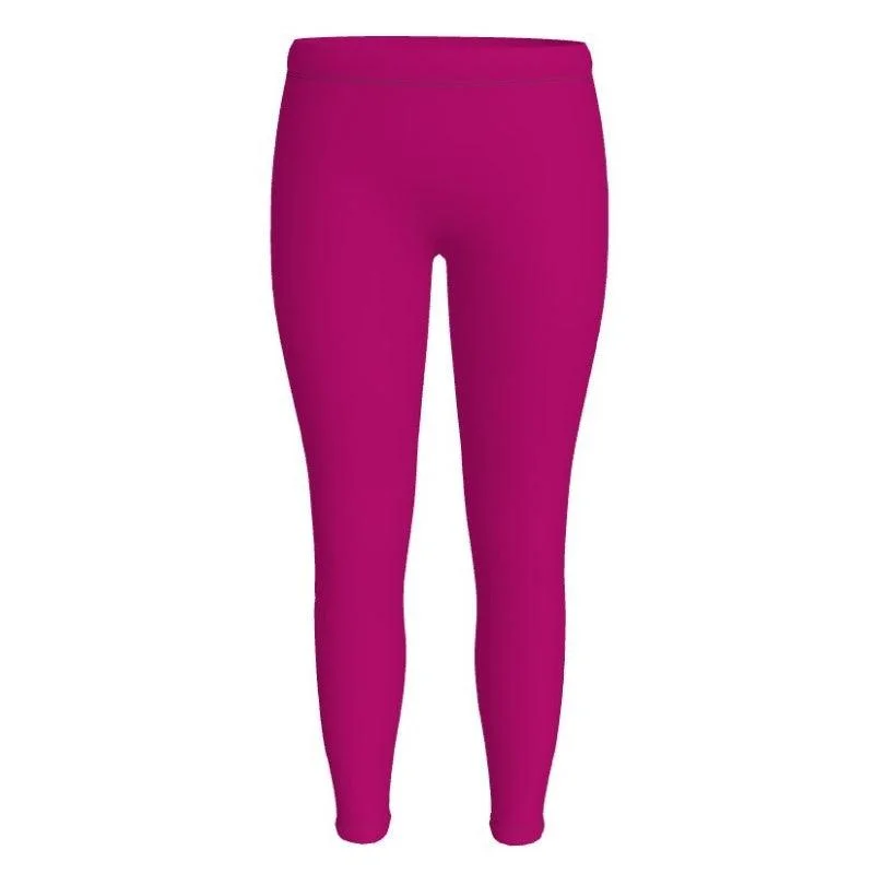 Lina Red Violet LYCRA® Mid-Rise Leggings Elegant Embellished Leggings
