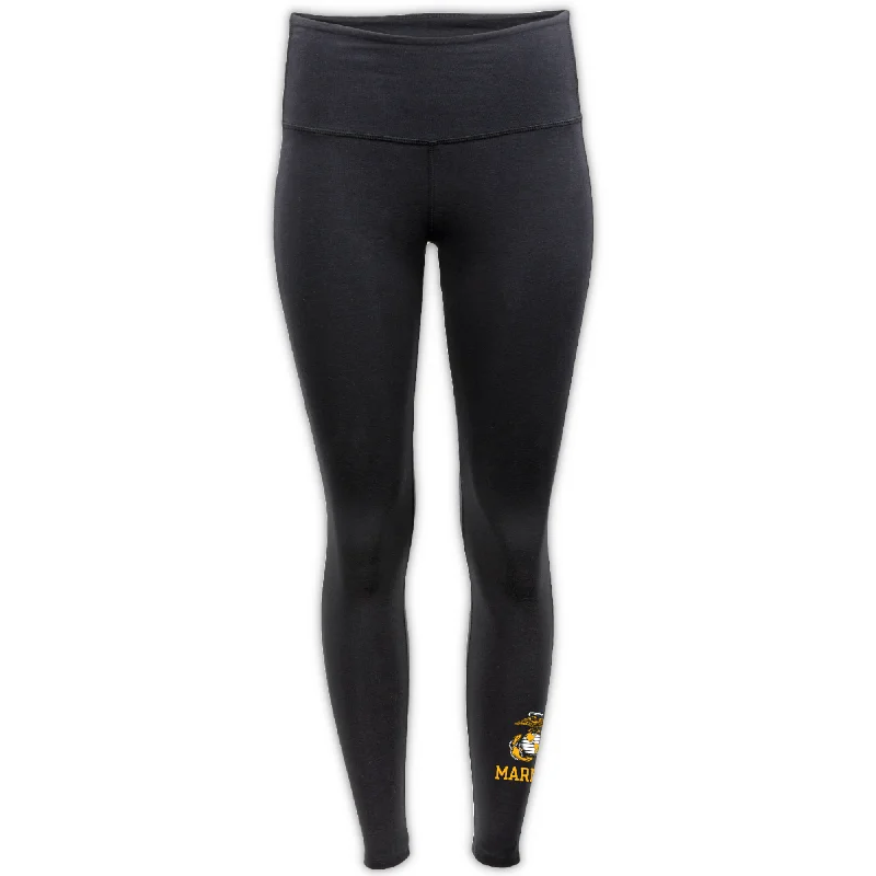 Marines Ladies Adore Legging (Black) Stylish Sporty Performance Leggings