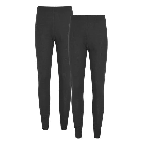 Mountain Warehouse Womens/Ladies Talus Thermal Base Layer Leggings (Pack of 2) Stylish Everyday Leggings