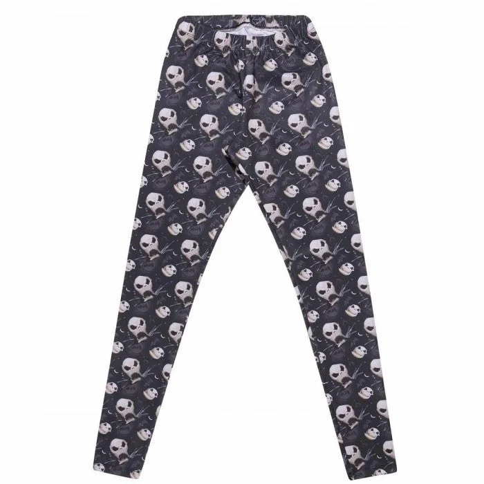 Nightmare Before Christmas Womens/Ladies Jack Leggings Stylish Camo Print Leggings