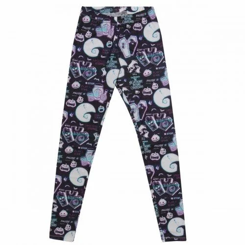 Nightmare Before Christmas Womens/Ladies Leggings Comfortable Yoga Tights Leggings