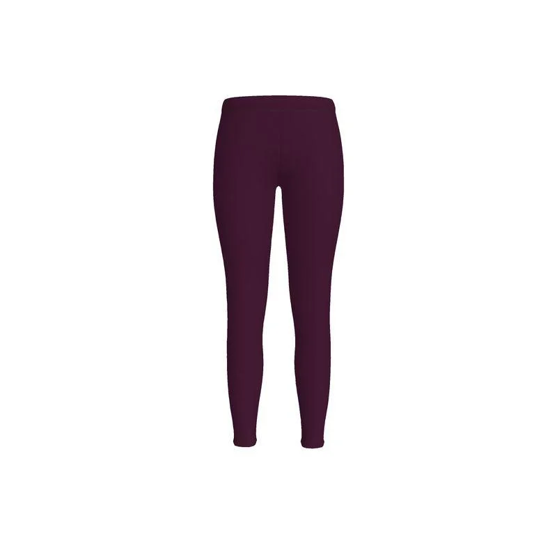 Pena Wine Berry LYCRA® Mid-Rise Leggings Casual Sporty Leggings