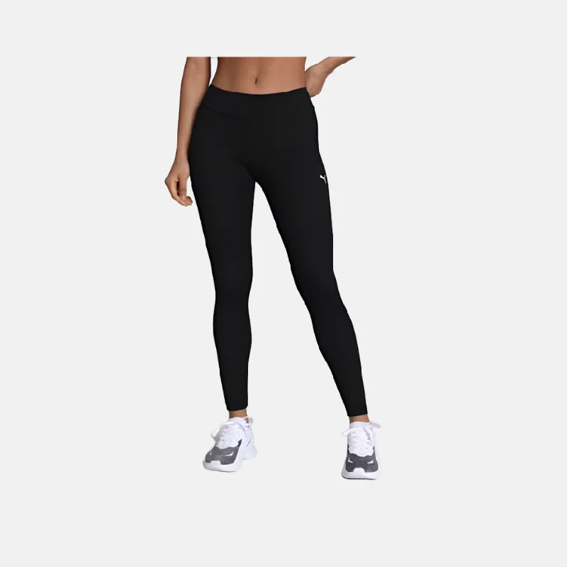 Puma Logo Women's Leggings -Black Fashionable Sports Compression Leggings