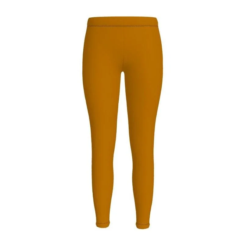 Renai Indochine Orange LYCRA® Mid-Rise Leggings Trendy Ombre Effect Leggings