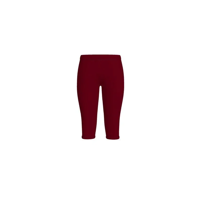 Renai Venetian Red LYCRA® Mid-Rise Cropped Leggings Fashionable High-Rise Leggings